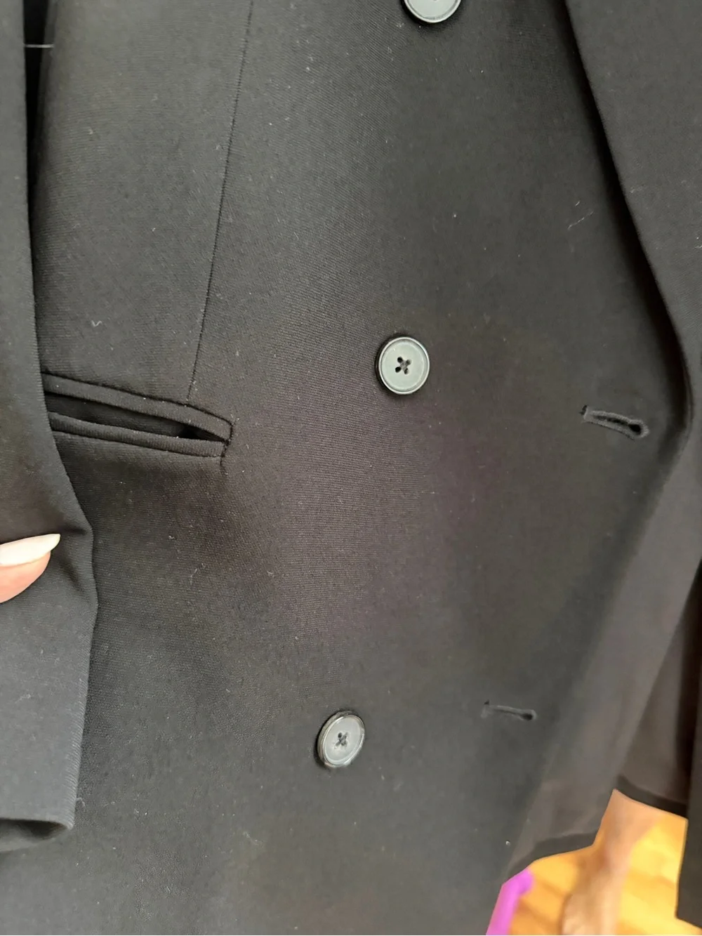 Babaton Black Double-Breasted Blazer 6